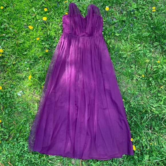 JJs House Dresses & Skirts - JJ’s House, A-Line, Floor-Length, Bridesmaid Dress in Grape. Size 12.